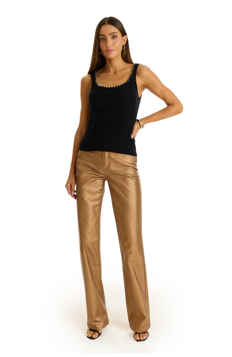 The Noli Shop Millie Knit Tank, Alternate, color, Black