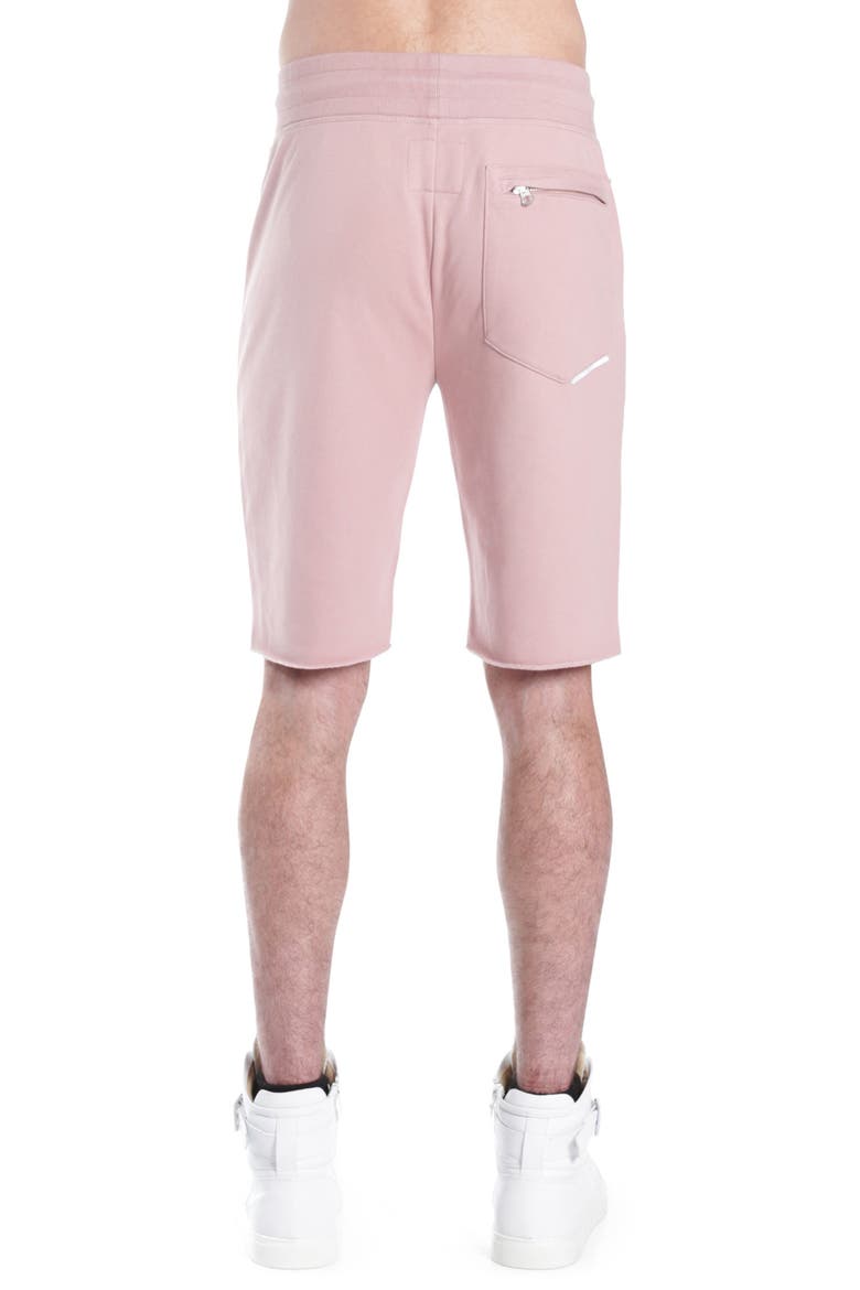 Logo French Terry Sweat Shorts, Alternate, color, DUSTY PINK