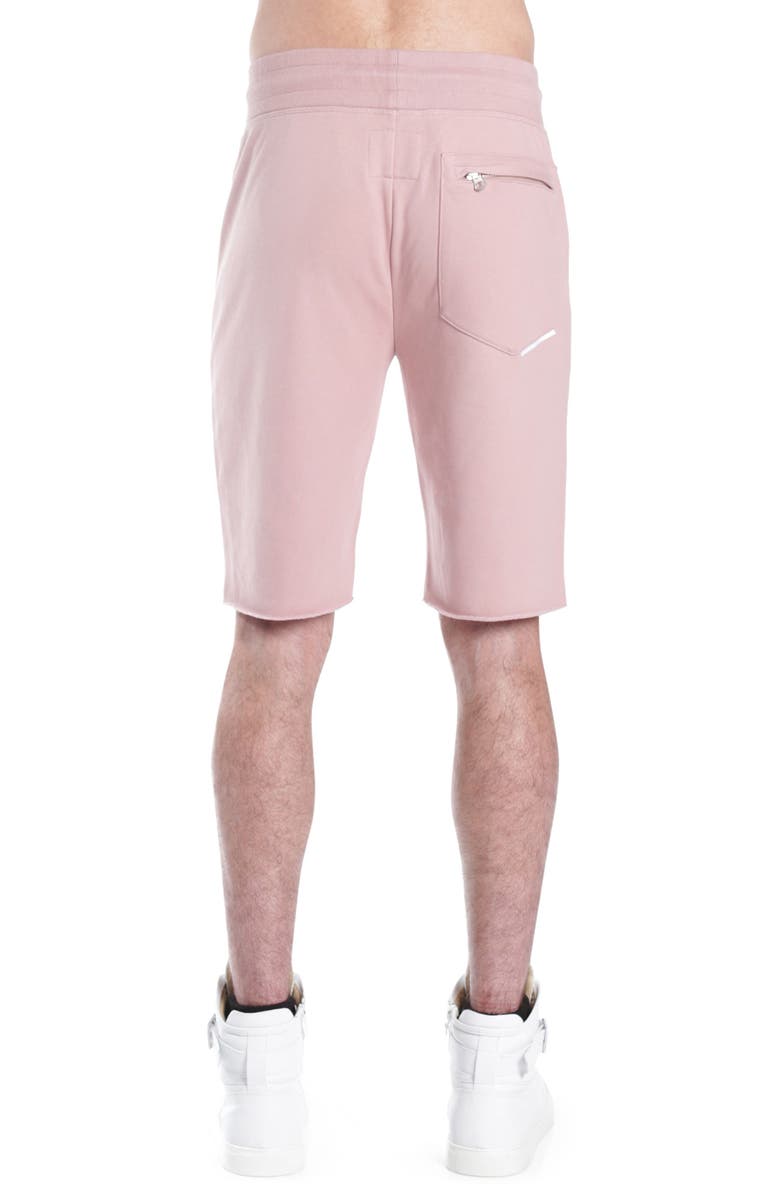HVMAN Logo French Terry Sweat Shorts, Alternate, color, Dusty Pink