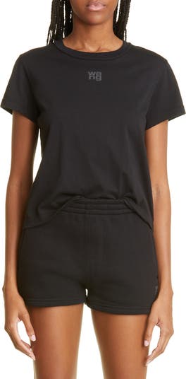 alexanderwang.t Women's Shrunken Cotton Logo Tee | Nordstrom