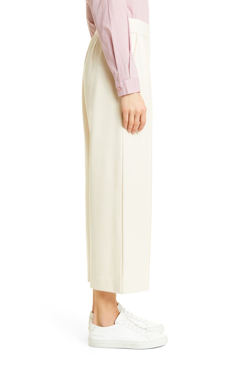 Piana Pintuck Pleat Pull-On Pants, Alternate, color, WHITECAP