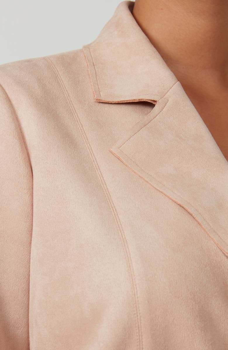Estelle Rosabella Faux Suede Jacket, Alternate, color, Dusty Pink
