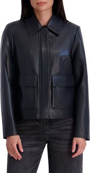 Kenneth Cole Faux Leather Jacket