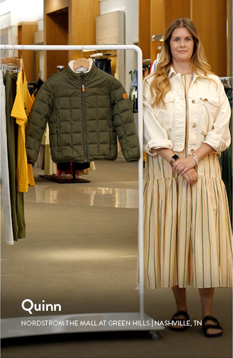 Kids' Tommy Lauren Faux Fur Lined Quilted Jacket, sales video thumbnail