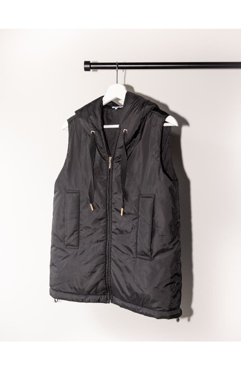Honors The Hooded Vest, Alternate, color, Black