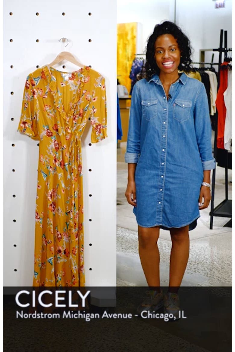 Hudson Floral Print Maxi Wrap Dress video