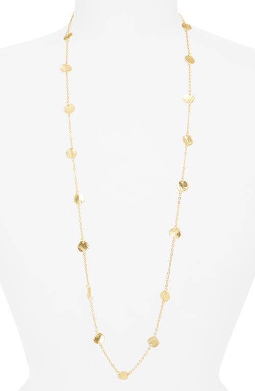 Karine Sultan Mini Coin Station Necklace In Gold