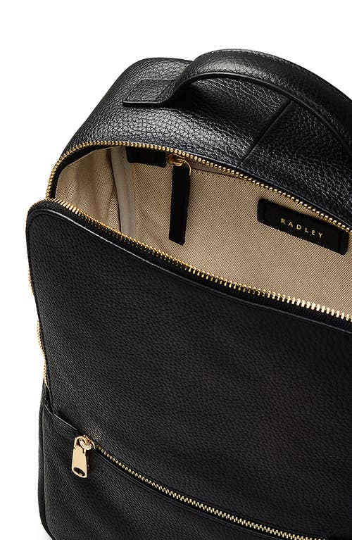 Radley Sunny Dene Leather Backpack In Black