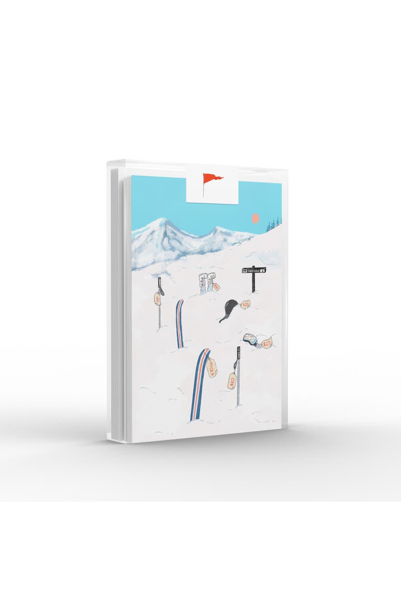 Winter Ski Yard Sale Greeting Card Pack, Main, color, Multi-Pack