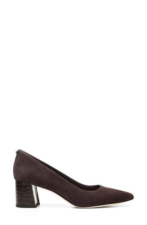 Donald Pliner Women Suzette Dark Brown Suede Dress In Burgundy
