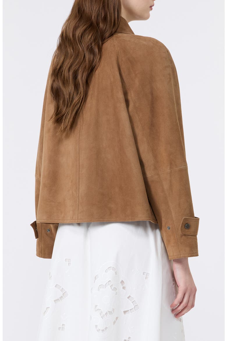 Abito Suede Jacket, Alternate, color, HAZELNUT BROWN