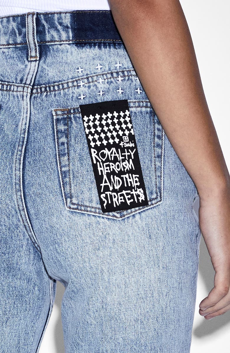 Ksubi Nine O Lifetime Panels Split Hem Jeans, Alternate, color, 