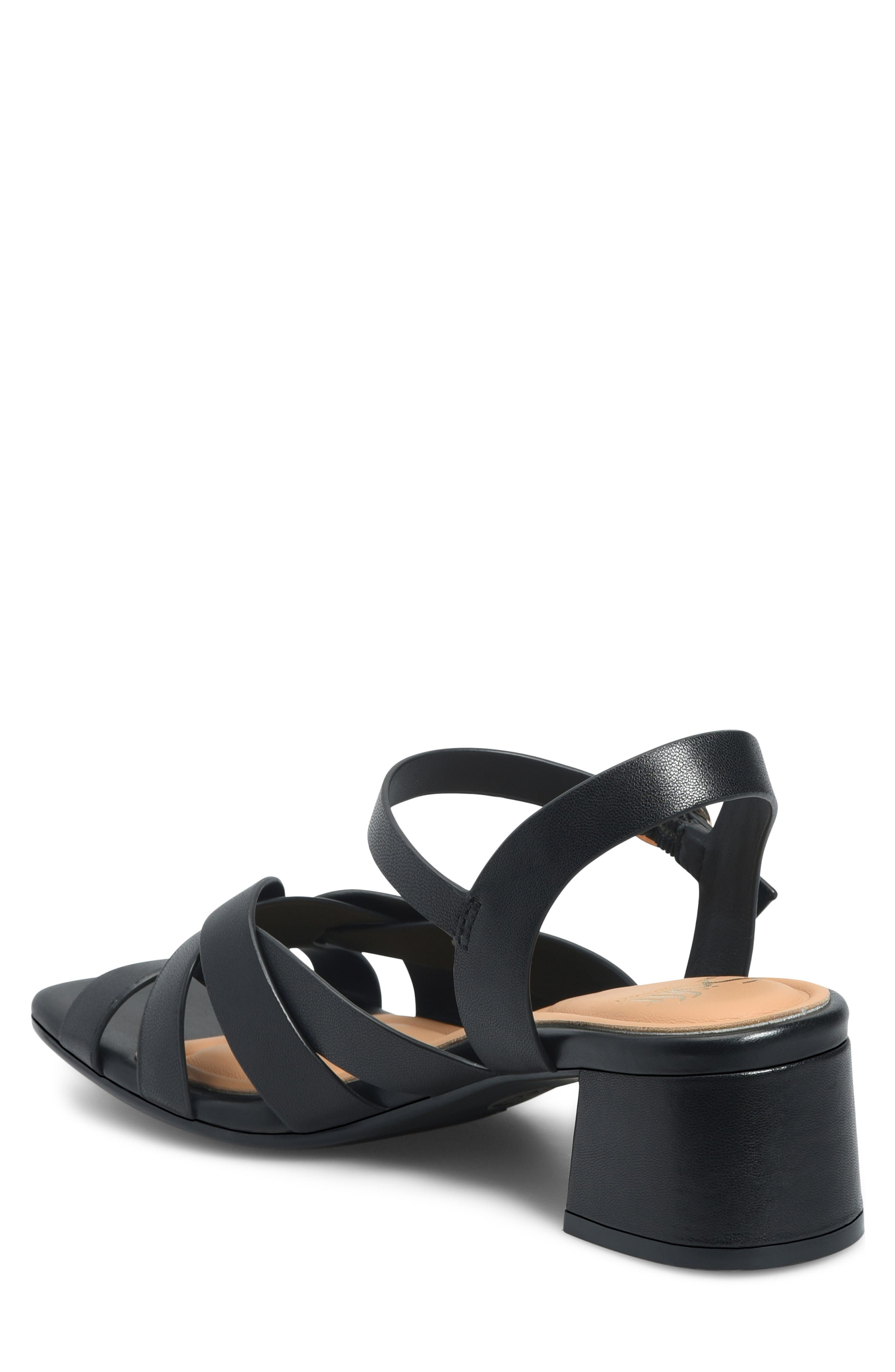 Söfft Lindsey Ankle Strap Sandal, Alternate, color, Black