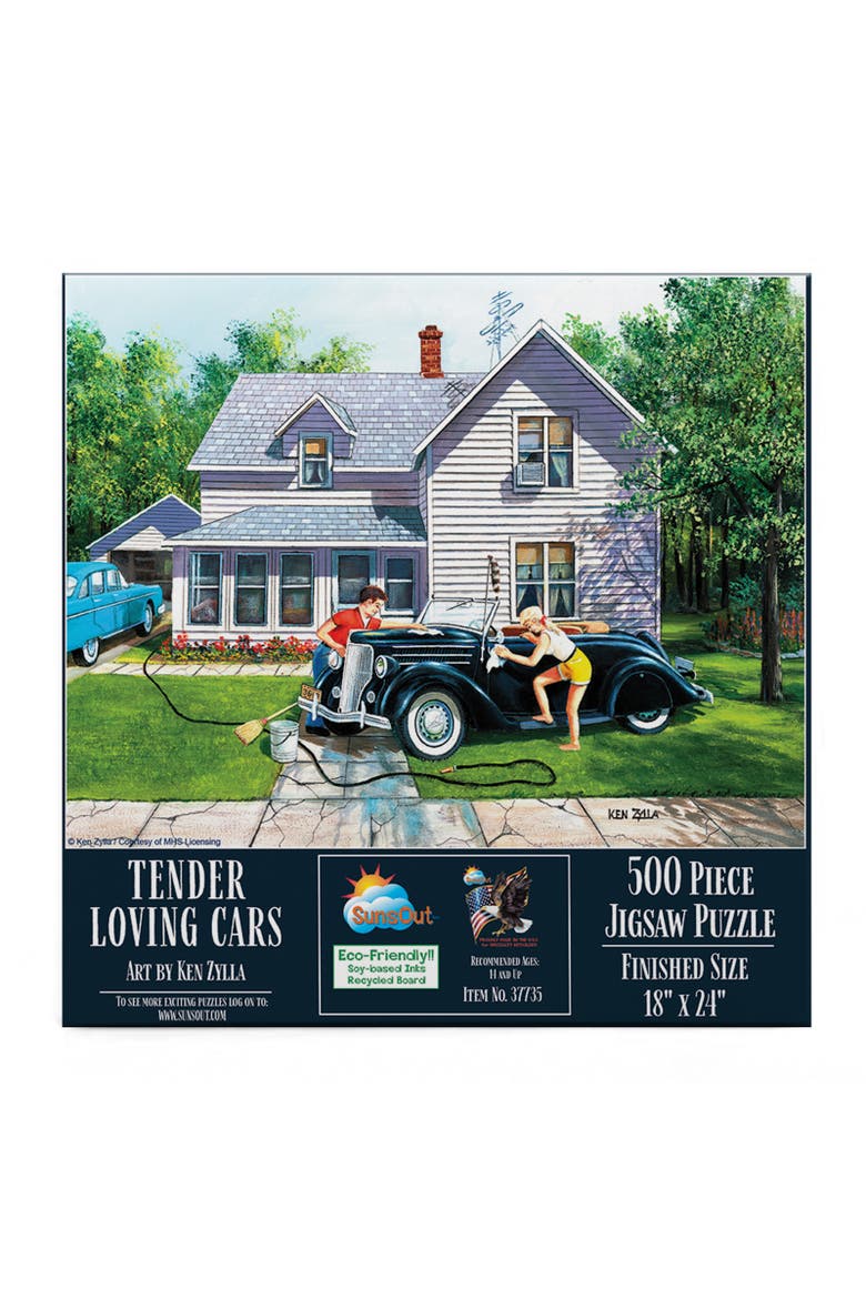Tender Loving Cars 500 piece Jigsaw Puzzle for Adults, Alternate, color, Multicolor