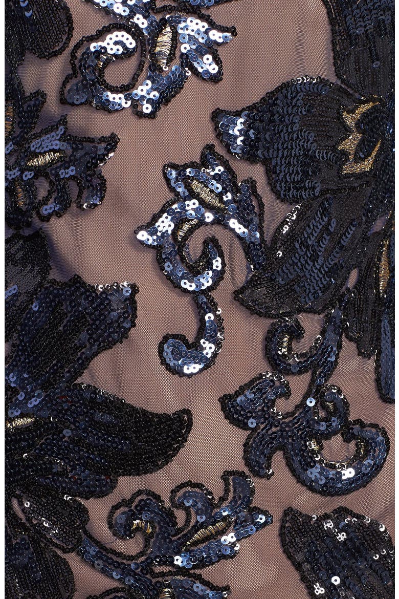 'Bailey' Sequin Lace Minidress, Alternate, color, NAVY
