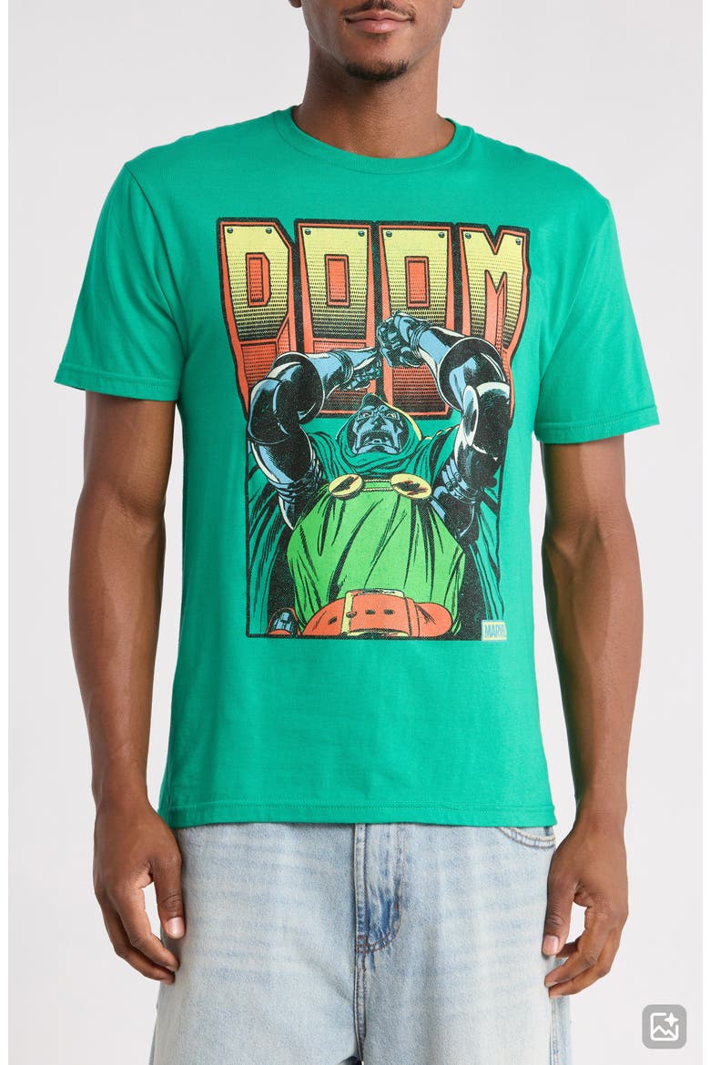 Doom 4 Cotton Graphic T-Shirt, Main, color, GREEN
