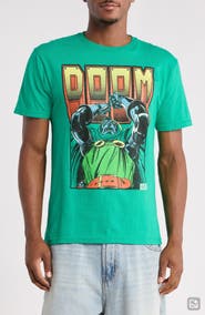 ISAAC MORRIS Doom 4 Cotton Graphic T-Shirt