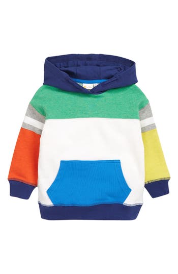 Mini Boden Kids' Retro Colorblock Hoodie