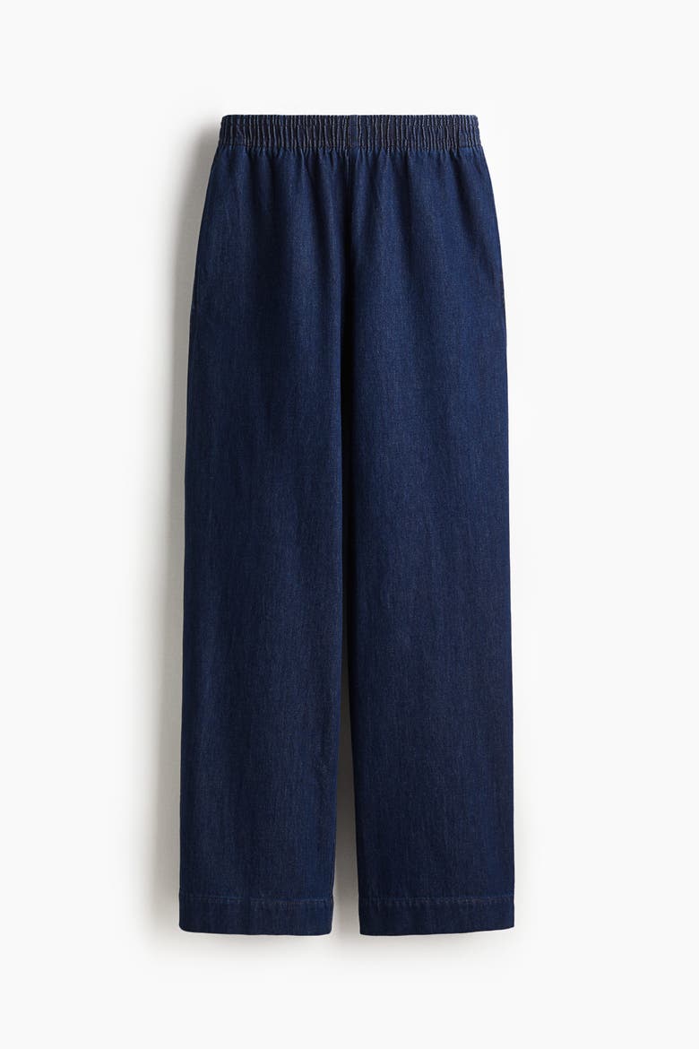 Pull-on Denim Trousers, Alternate, color, Dark denim blue