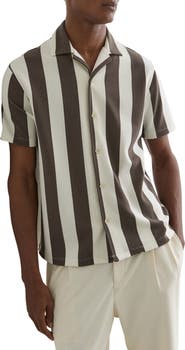 Reiss Dexter Stripe Camp Shirt