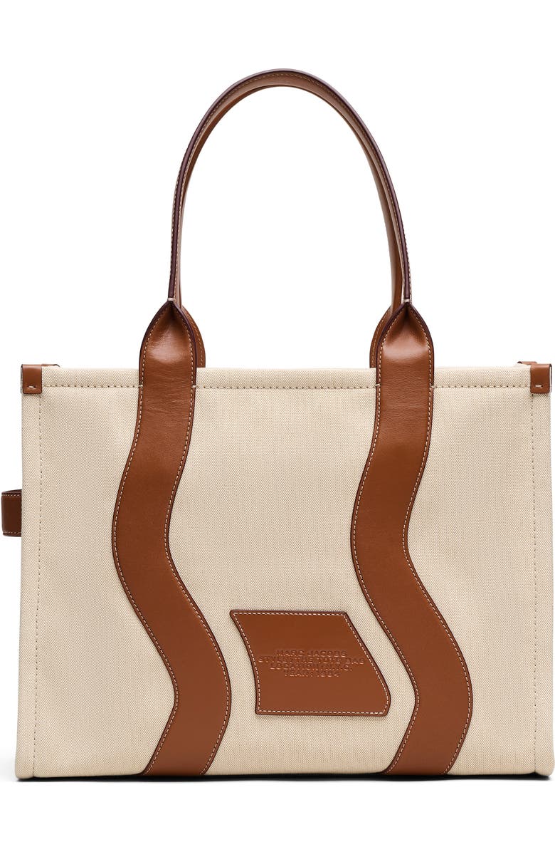 Marc Jacobs The Wavy Canvas Large Tote Bag, Alternate, color, Beige/Argan Oil