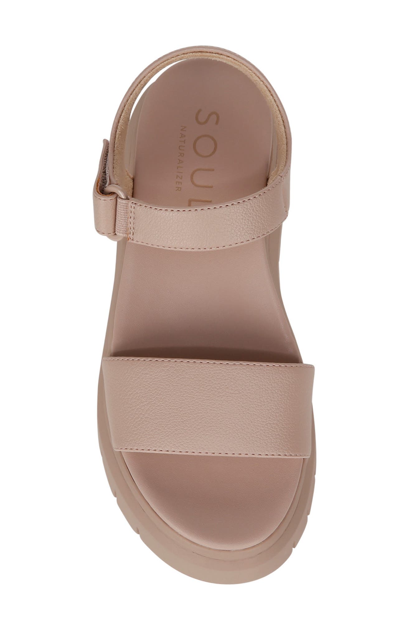 Poppi Platform Sandal - Wide Width Available, Alternate, color, BLUSH FAUX LEATHER