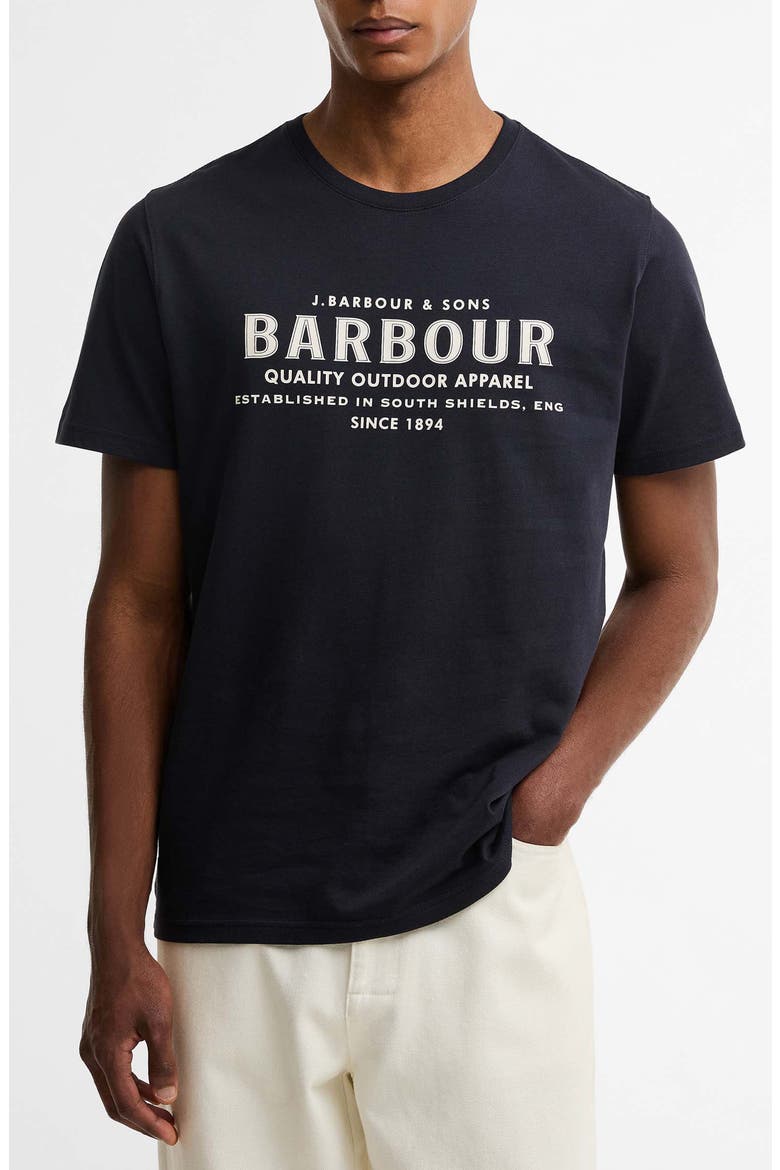 Logo Graphic T-Shirt, Main, color, DARK NAVY