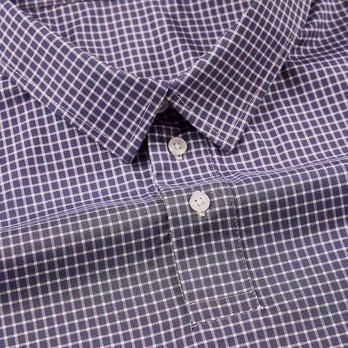 Regent Row Big And Tall Stanton Shirt Polo In Dark-navy-check-40