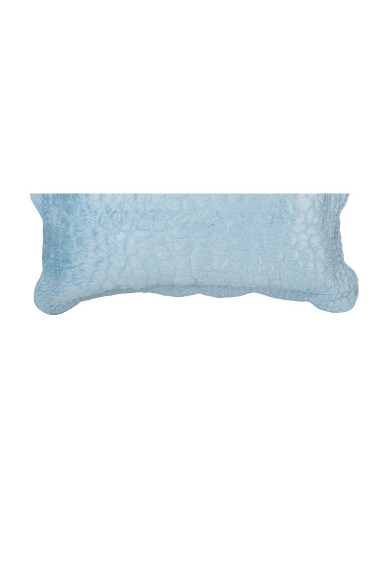 20" x 26" Blue Pebbles Cotton Standard Sham - Machine Washable, Alternate, color, Blue