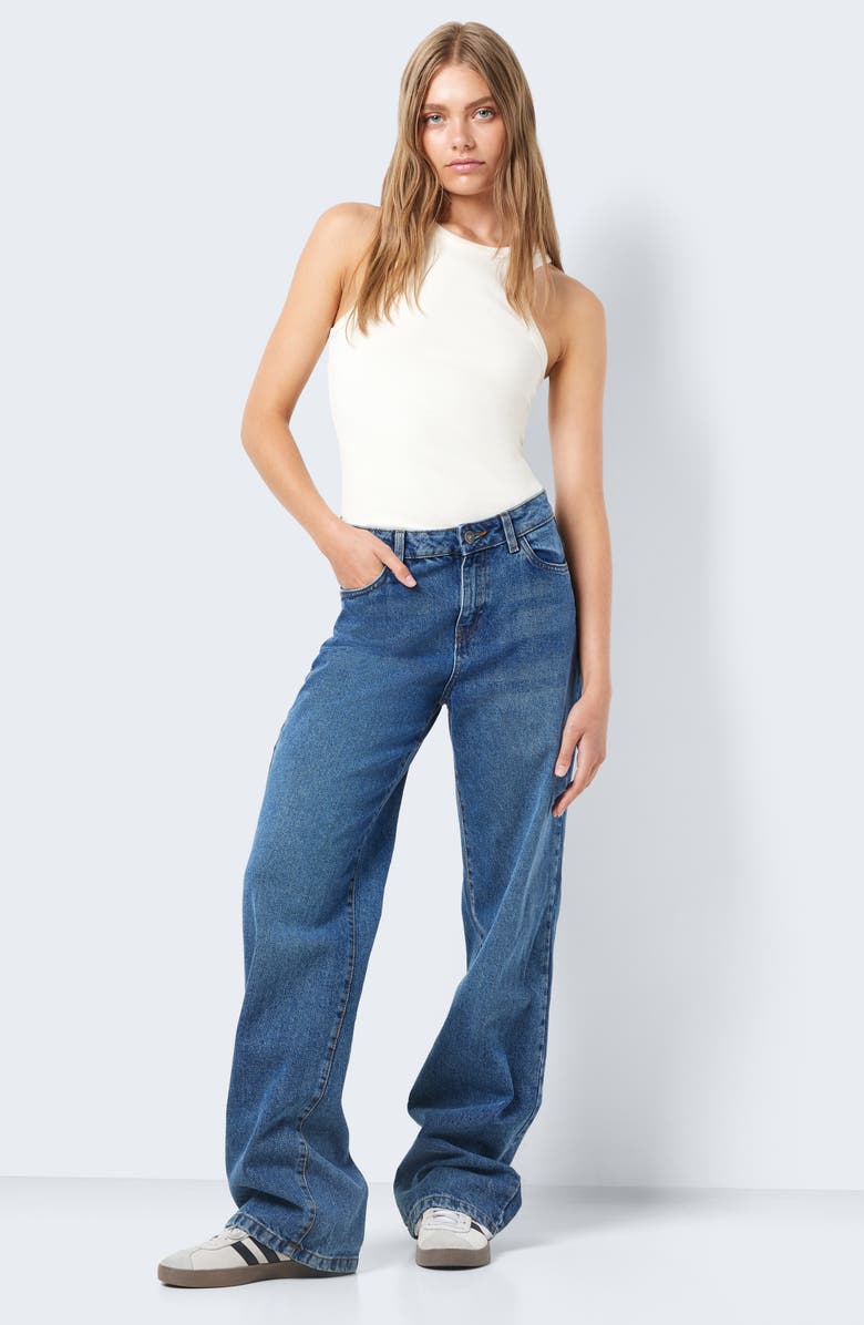 Noisy may Amanda Wide Leg Jeans, Alternate, color, 