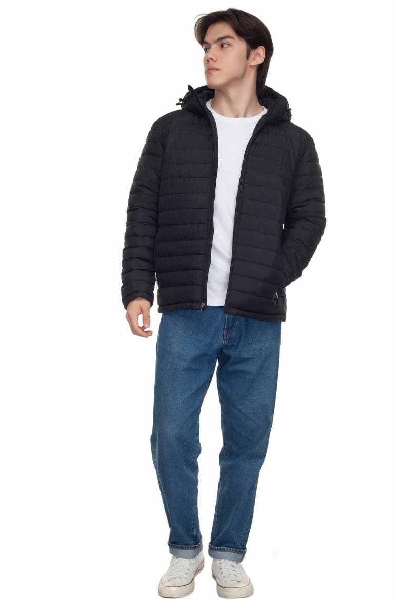 Midweight Puffer Jacket, Alternate, color, Black