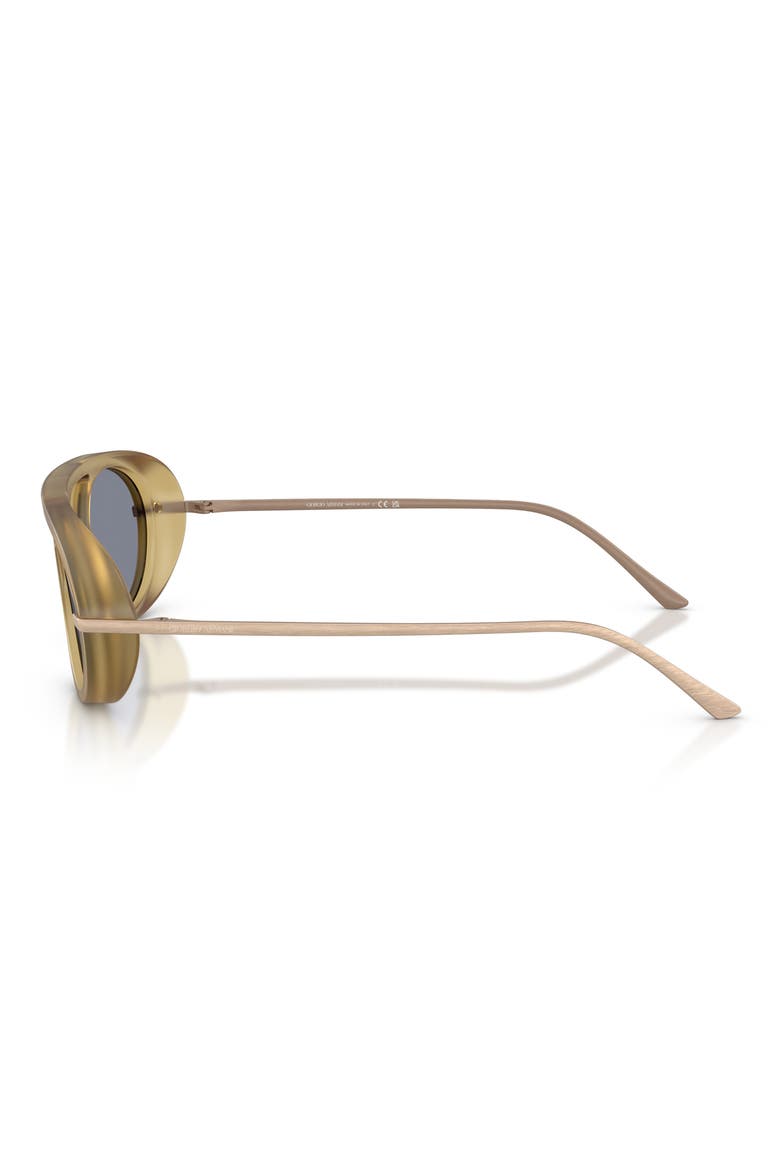 AR8256 52mm Oval Sunglasses, Alternate, color, TRANSPARENT SAND / BLUE