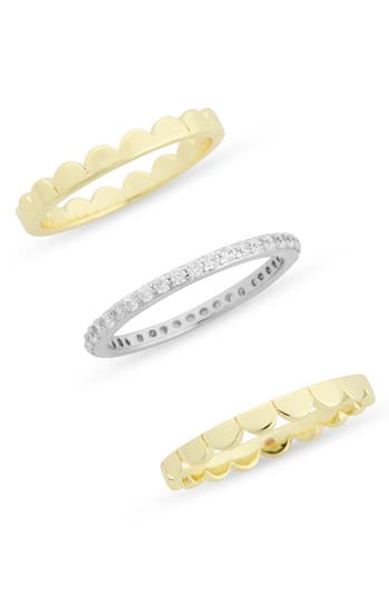 COVET COVET SET OF THREE STACKABLE RINGS