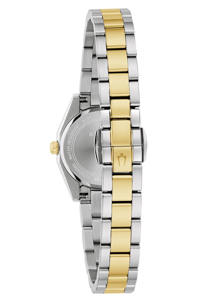 BULOVA Surveyor Two-Tone Bracelet Watch, 22.7mm, Alternate, color, Two-Tone