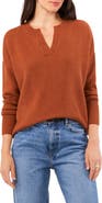 Vince Camuto Drop Shoulder V-Neck Sweater