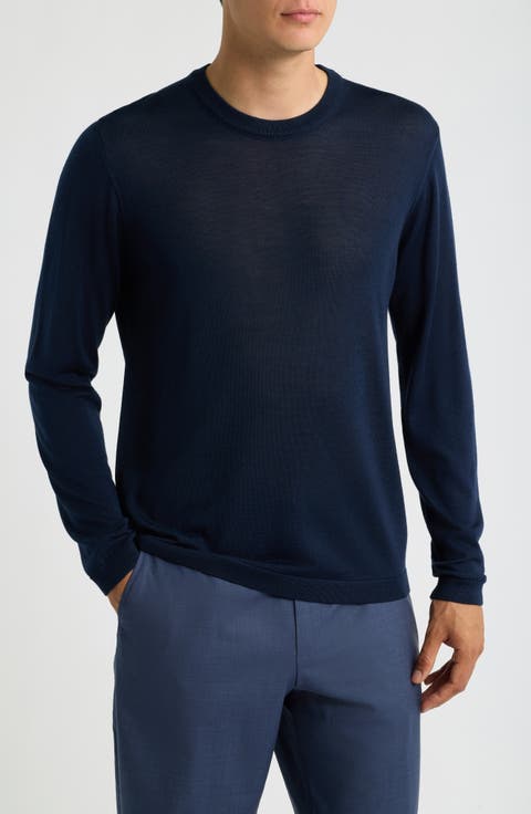 Wool & Silk Crewneck Sweater