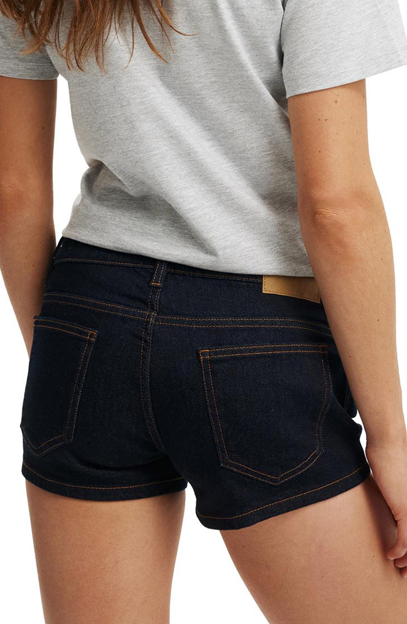 Micro Low Rise Denim Shorts - image 2
