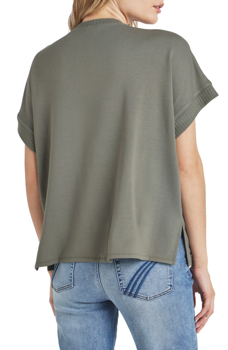 Splendid Supersoft Short Sleeve Sweatshirt, Alternate, color, Soft Vob