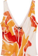 Desigual Tie Front Sleeveless Tank