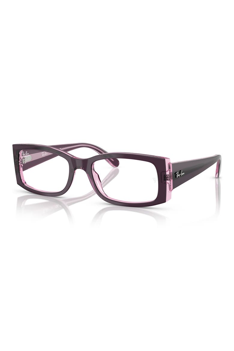 52mm Square Optical Glasses, Alternate, color, VIOLET