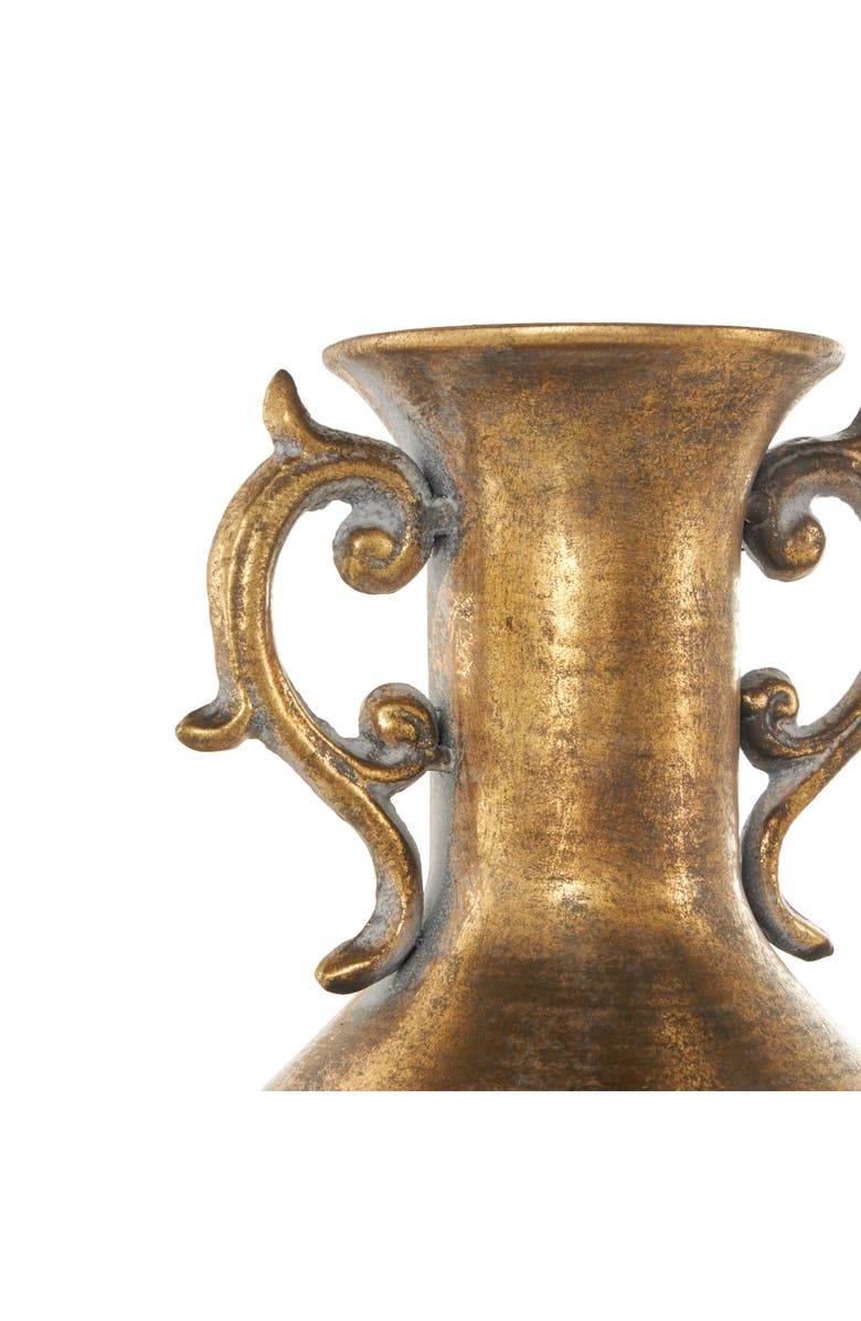 VIVIAN LUNE HOME Antiqued Metal Vase, Alternate, color,