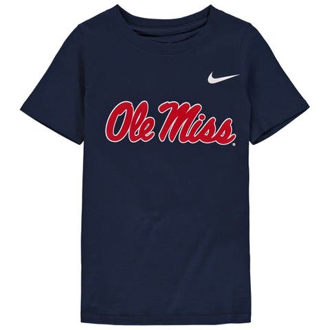 Preschool Nike Navy Ole Miss Rebels Logo Performance T-Shirt