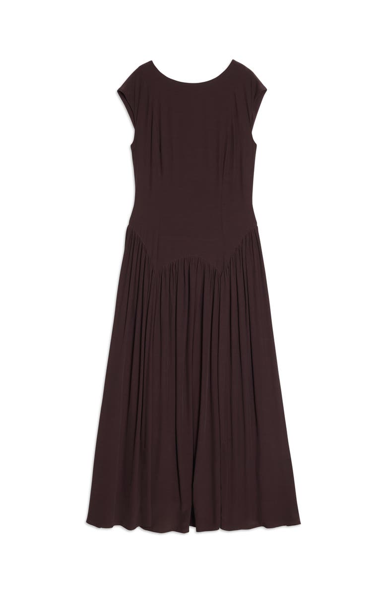 Albaray Dipped Drop Waist Maxi Dress, Alternate, color, Chocolate
