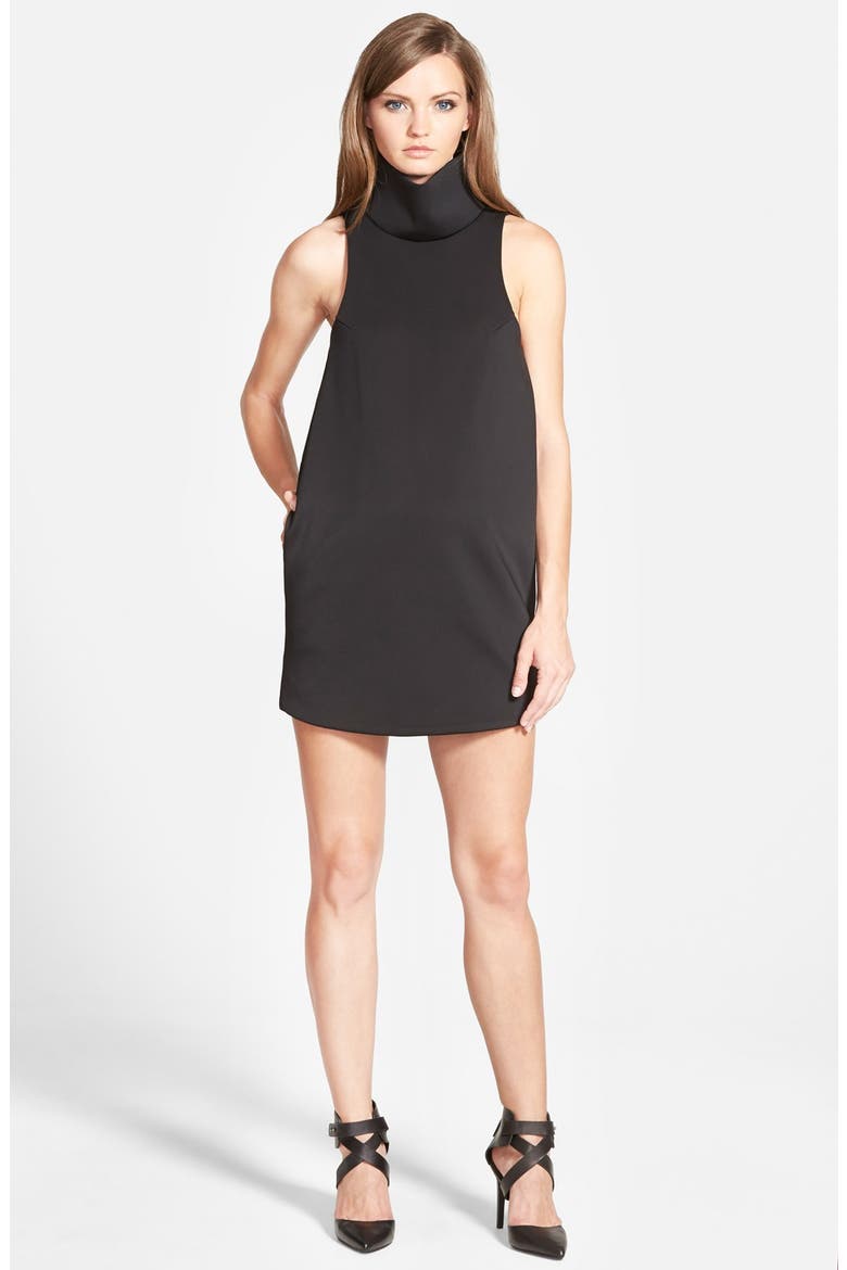 'Bounce Back' Minidress, Main, color, BLACK