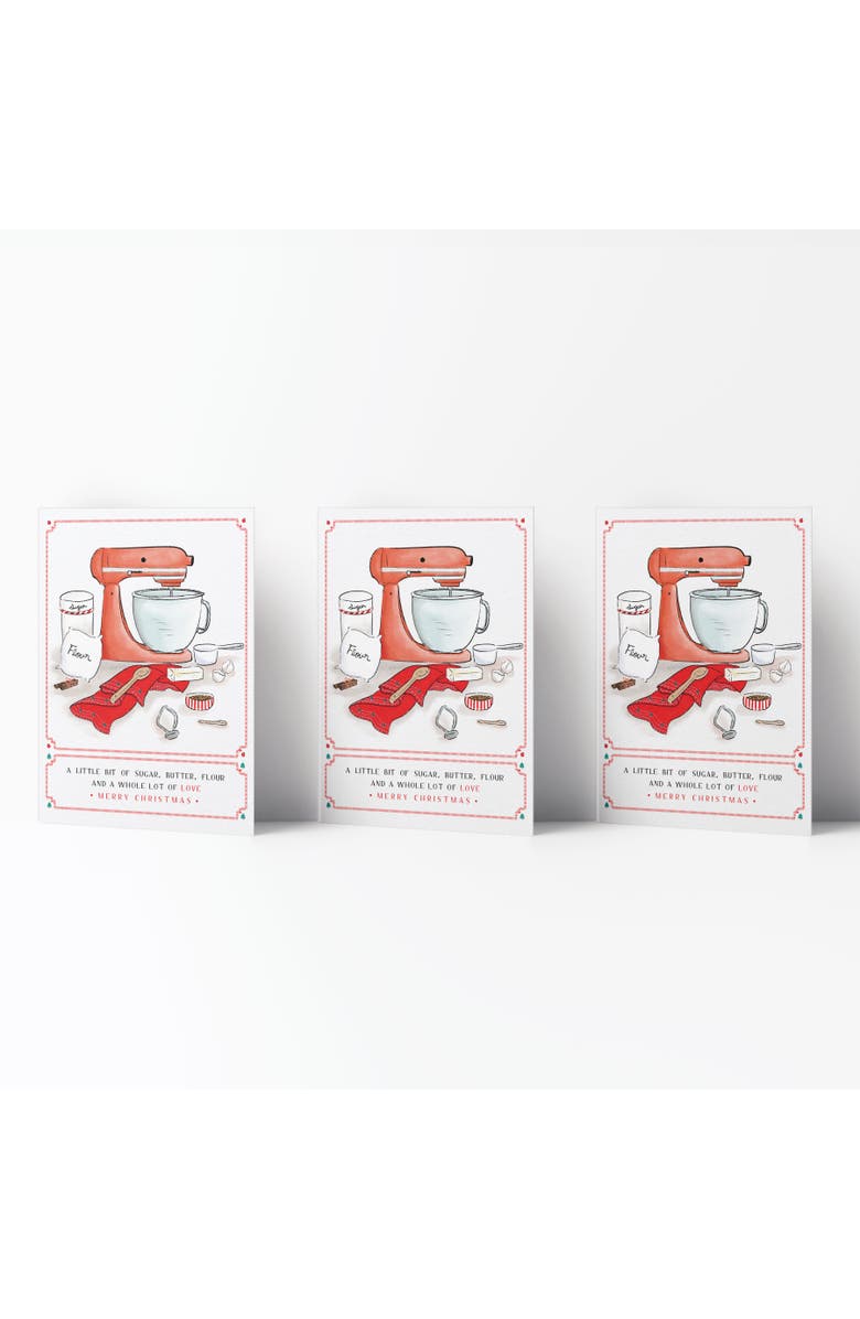 Ramus & Co Winter/Holiday Greeting Card Pack Sets (3 ct) Christmas Ingredients, Main, color, Multi-Pack