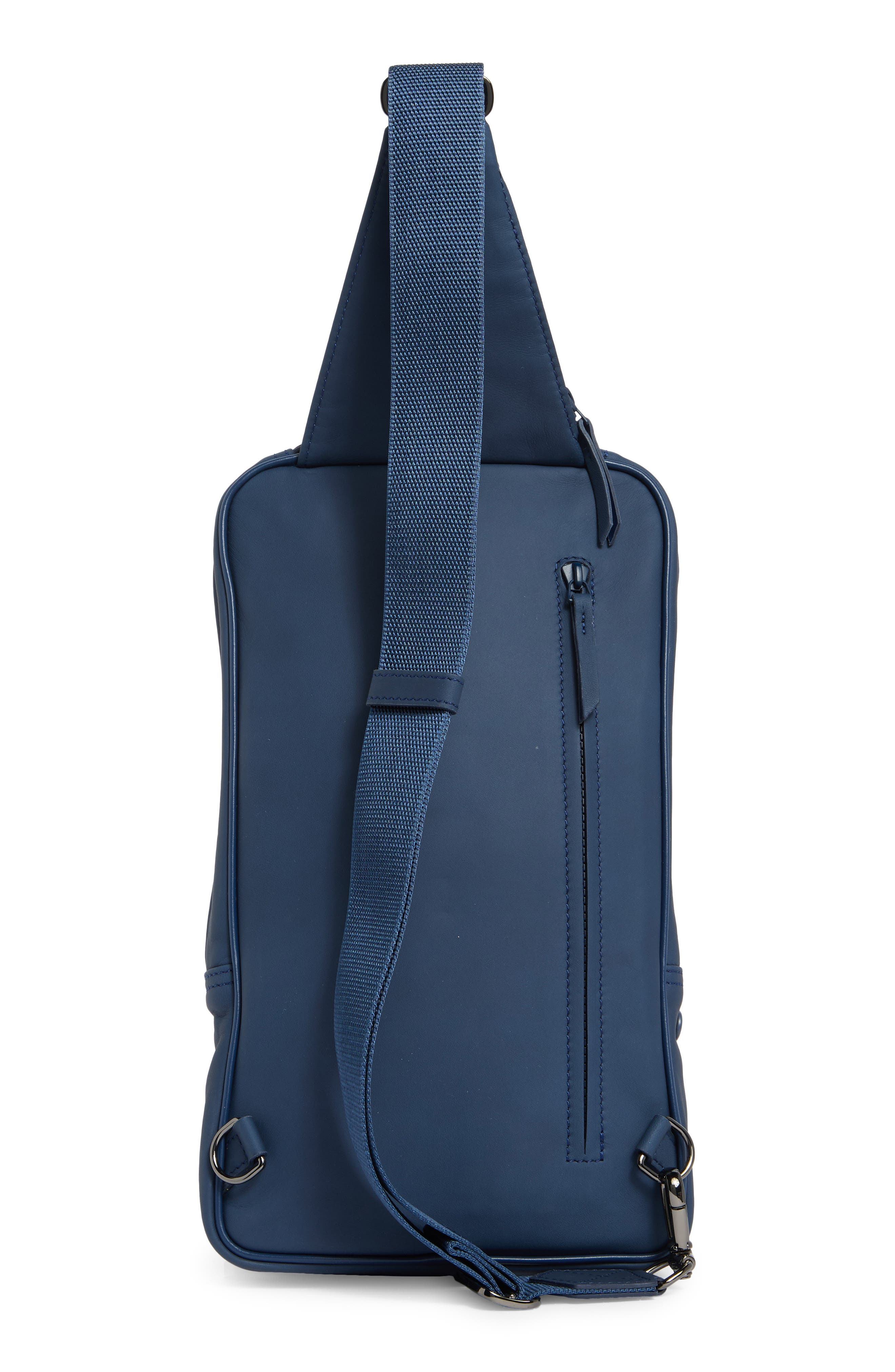 Longchamp Small Parisis Leather Sling Bag, Alternate, color, Baltik