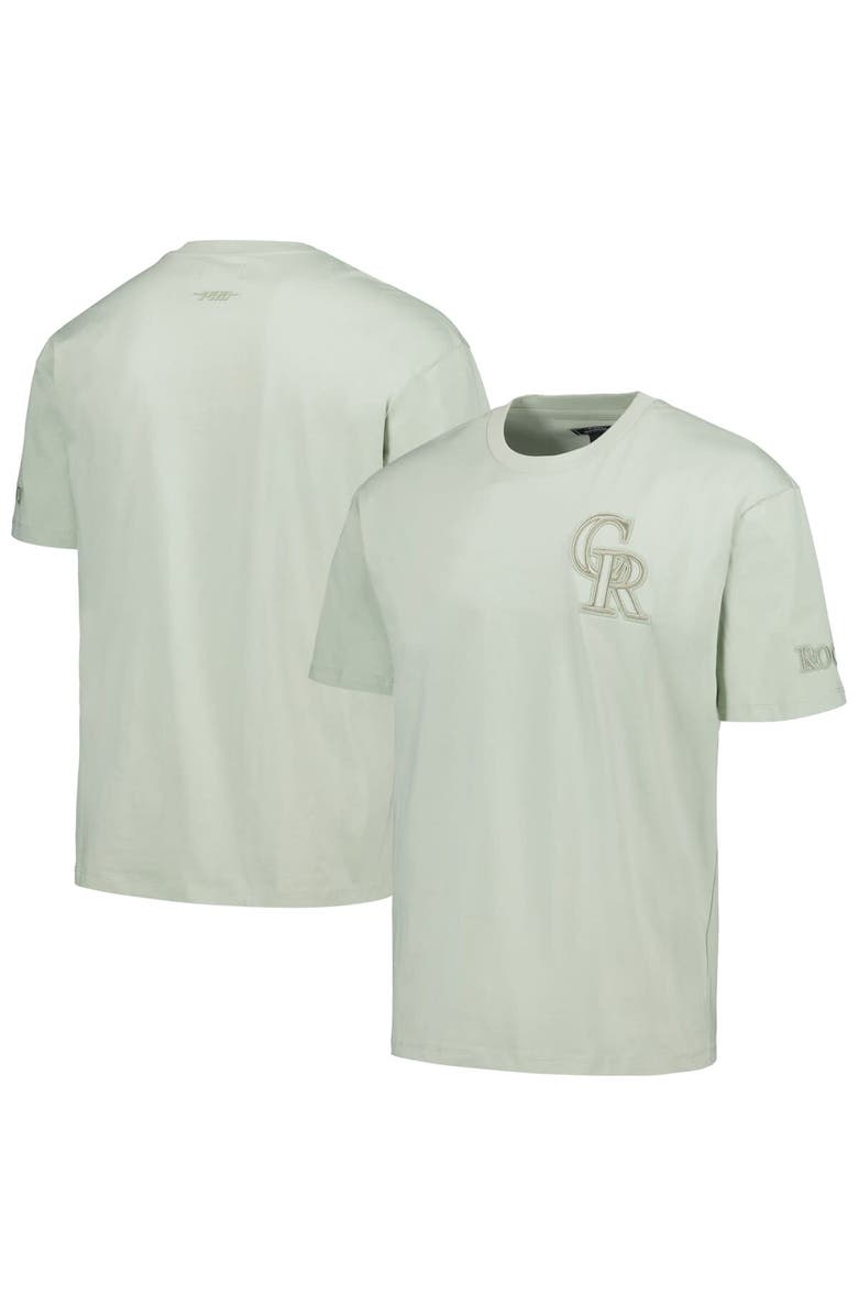 PRO STANDARD Men's Pro Standard Mint Colorado Rockies Neutral CJ Dropped Shoulders T-Shirt, Alternate, color, Mint