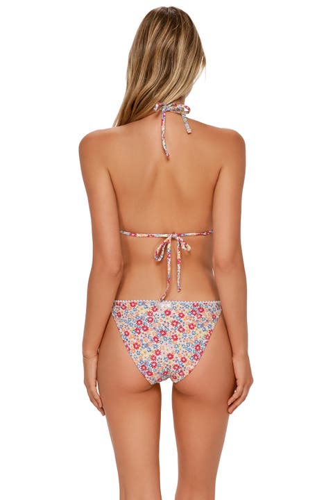 Pom Pom Tie Side Bikini Swim Bottoms