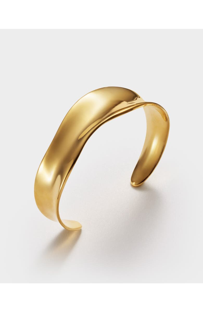 Katie Loxton Molten Luxe Waterproof Gold Bangle, Main, color, Gold