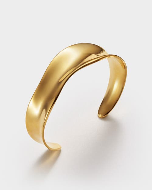 Katie Loxton Molten Luxe Waterproof Gold Bangle In Gold
